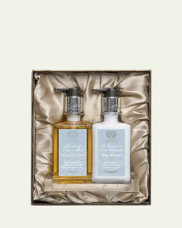 Bergamont & Ocean Aria Acrylic Bath & Body Gift Set